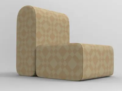 Hoppi Sofa Low-poly 3D model
