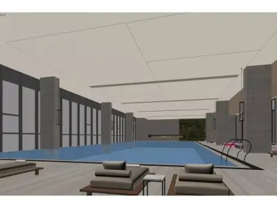 indoor swimming pool 3D model