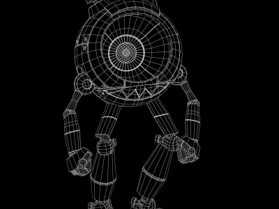 Bot Mike Wazowski 3D Model Low-poly 3D model