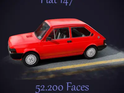 Fiat 147 car 3D model