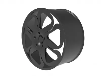 car wheel rim design 3D print model