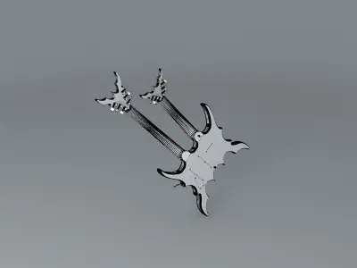 Sands DX2 guitar Free 3D model
