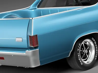 Chevrolet El Camino SS CG 1969 3D model
