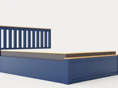 Phoenix King Ottoman Bed Low-poly 3D model buy