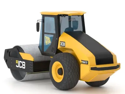 Compactor JCB VM117 Low-poly 3D model