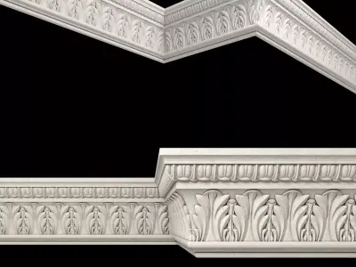 Decor molding 12 Low-poly 3D model