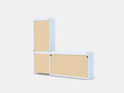 HAUGA Storage combination 2 Low-poly 3D model