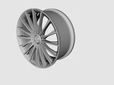 wheels 2018 Mercedes S AMG 3D model