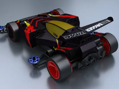 4WD CAR MINI TOY racing 3D model