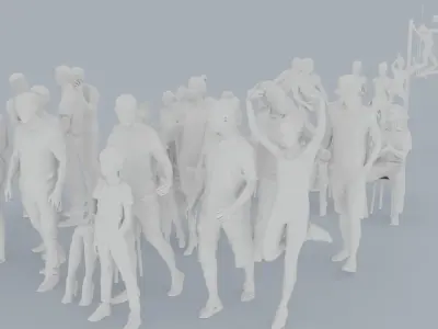 14 CASU2 SUMMER SPORT SITTELE SITTING PEOPLE SCANS MAN WOMAN 3D print model