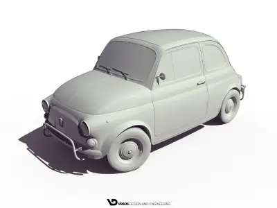 Fiat 500 - 1959 3D model