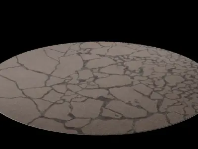 Round Rug for Living Room Free 3D model