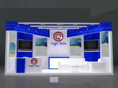 Booth Exhibition Stand a319a 3D model
