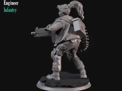 Girl Engineer 3D print model