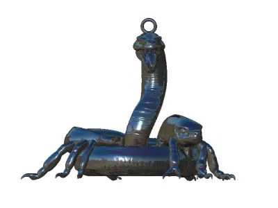 snake pendant 3D print model