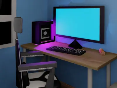  teenager room 3D model