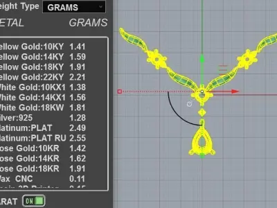 Elite Diamond V-Shape Pendant Necklace with Pear Drop 3D print model