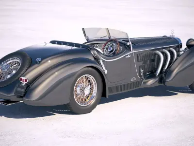 Mercedes-Benz SS Roadster 1930 Erdmann Rossi 3D model