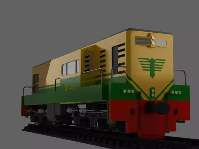 loko bb200 26 low poly with inside Low-poly 3D model
