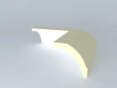 Ceiling inwards corner molding Free 3D model
