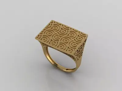 Women Plain Ring Ready STL Models Womens Ring 3d models 3D print model 17