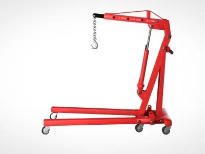 Engine crane 3D model by chakkitpp