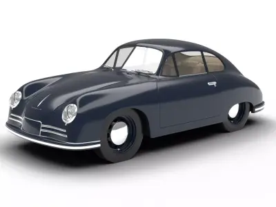 Porsche 356 2 Coupe 1948 3D model