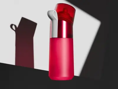 Water Bottle Cosmetic High Quality Low-poly 3D model