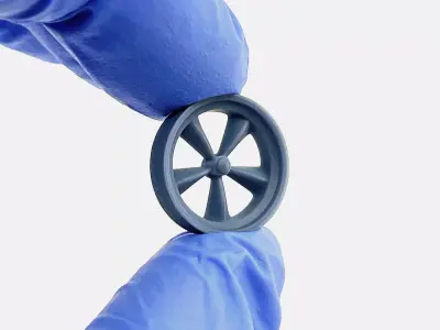 15x4 American Racing Spindle Mag Wheels 3D print model