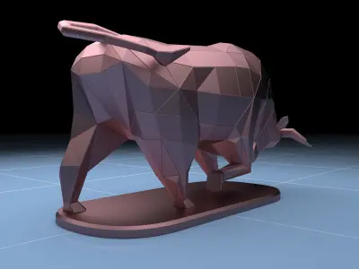 Bull Statue 3D model