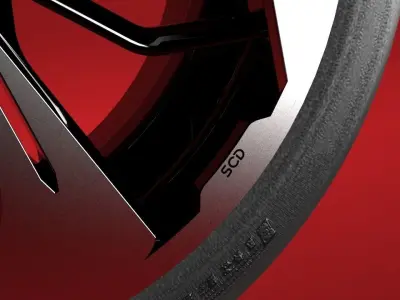 inspired VW golf GTI wheel 3D model