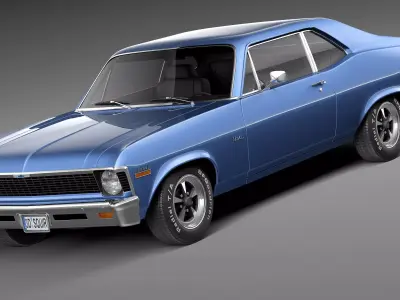 Chevrolet Nova 1969 3D model