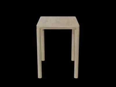 Piloti Table-oak wood Low-poly 3D model
