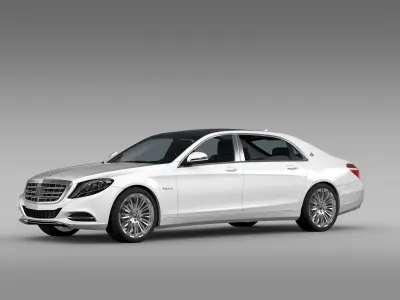 Mercedes Maybach S500 4MATIC X222 2016 3D model