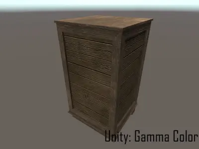 Shipping Crate Low-poly 3D model