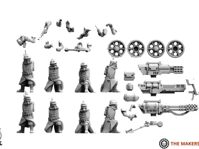 Valour Korps - Heavy Weapons Set 3 3D print model