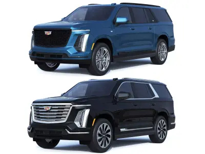 Cadillac Escalade luxury and  Escalade ESV sport 3D model