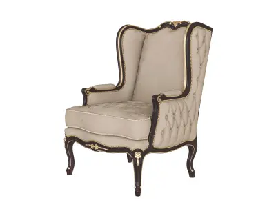 Royal bergere armchair by Modenese 3D model