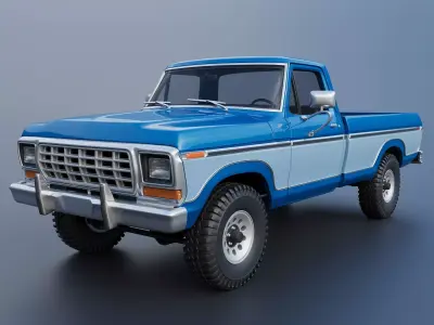 Pickup Truck F-150 1979 3D print model