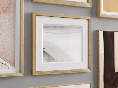 Minimal Photo Frame Set - 12 Low-poly 3D model