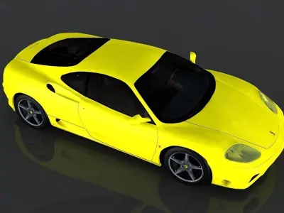 Ferrari 360 Modena Low-poly 3D model