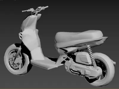 mbk stunt yamaha slider BCD Low-poly 3D model