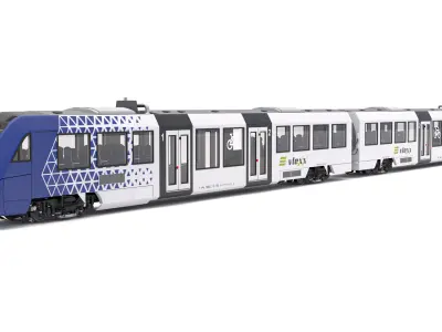 Vlexx Alstom Coradia LINT 54 Train 3D model