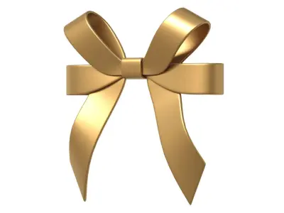 Christmas Bow Ribbon 59 Low-poly 3D model