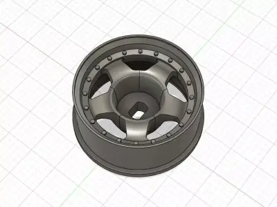 WORK MEISTER style 20mm Mini-Z wheels 3 offsets 3D print model