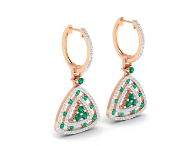 Women earrings 3D print model