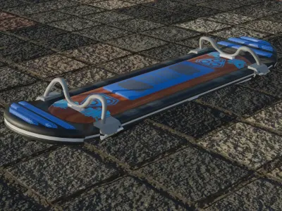 Hoverboard Low-poly 3D model