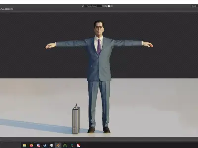 Half Life GMAN Free 3D model