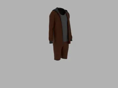 Sport Suit Low-poly 3D model