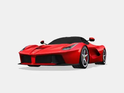 Ferrari LaFerrari Low-poly 3D model